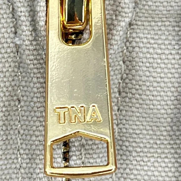 Aritzia TNA Cozy Canvas Zip Hoodie Jacket Coat Womens XL‎ Beige Tan Workwear - Picture 14 of 16